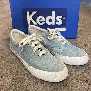 Keds Womens Anchor Corduroy Lt Blue Sneakers size 7.5